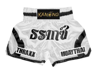 Personalizace Muay Thai Trenky : KNSCUST-1241 Bílá