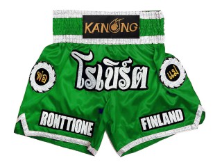 Personalizace Muay Thai Trenky : KNSCUST-1242-Zelená