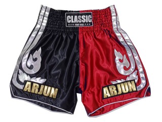 Personalizace Muay Thai Trenky : KNSCUST-1243-Černo-Červená