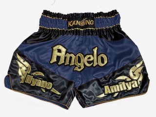 Personalizace Muay Thai Trenky : KNSCUST-1248-Námořnictvo