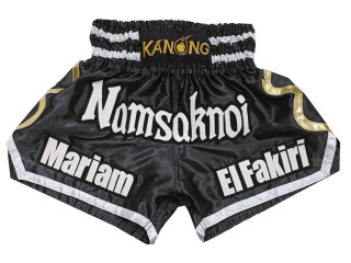 Personalizace Muay Thai Trenky : KNSCUST-1250-Černá