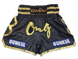 Personalizace Muay Thai Trenky : KNSCUST-1256 Černá